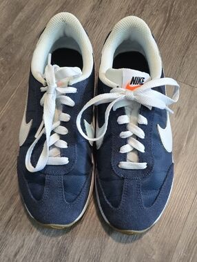 Nike Pacific Navy & White Low-Top Running Sneakers